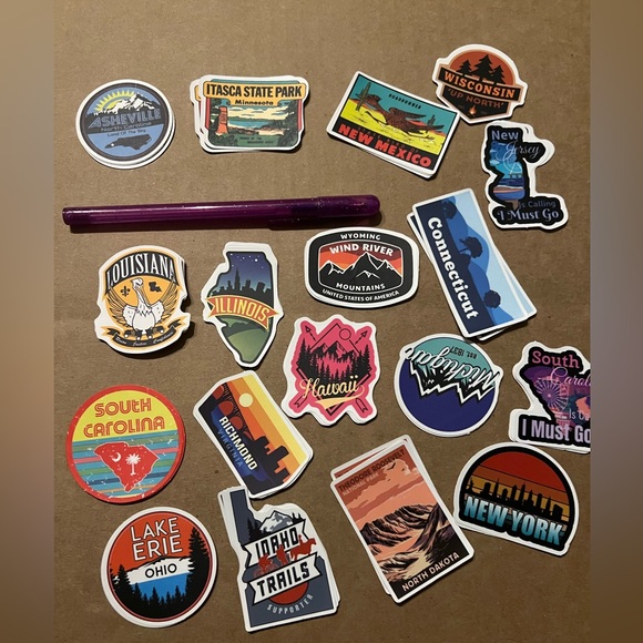 Wyoming Wind River Matte Finish PVC Removable Waterproof Decor Accent Sticker - Picture 8 of 8